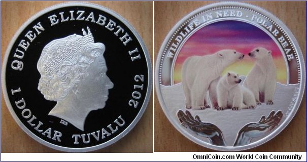 1 Dollar - Polar bear - 31.13 g Ag .999 Proof - mintage 5,000