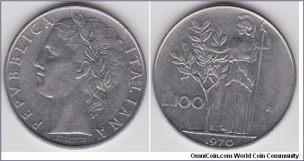 100 Lire 1970 