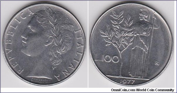 100 Lire 1977