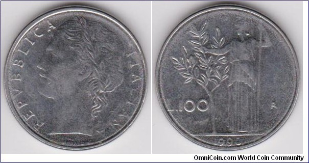 100 Lire 1990