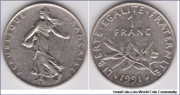 1 Franc 1991