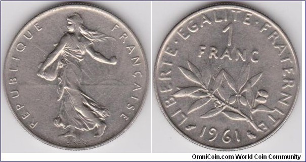 1 Franc 1961