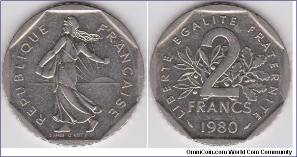 2 Francs 1980