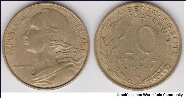 10 Centimes 1977