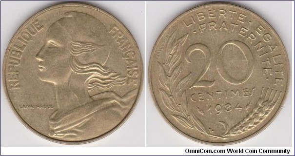 20 Centimes 1984