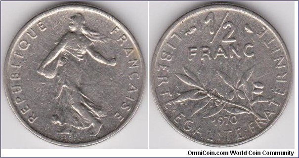 Half Franc 1970
