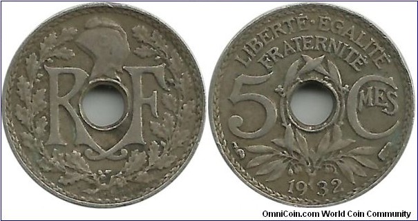 France 5 Centimes 1932