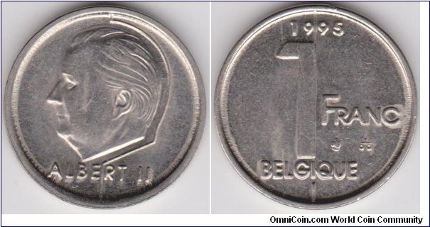 1 Franc 1995 Belgium