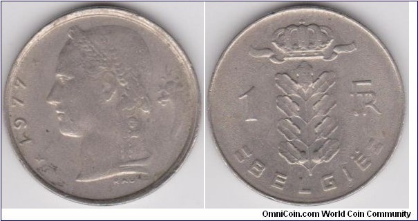 1 Franc 1977 Belgium