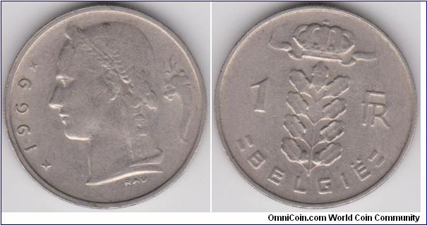1 Franc 1969 Belgium