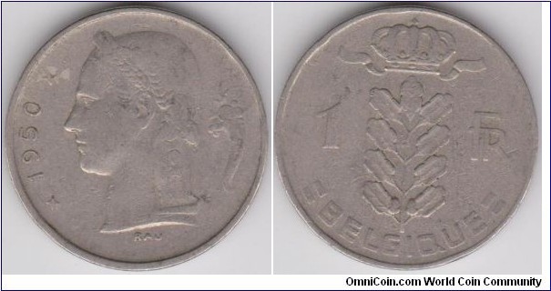 1 Franc 1950 Belgium