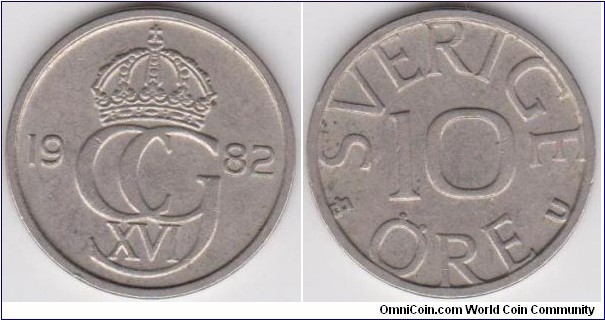 1982 10 Öre Sweden