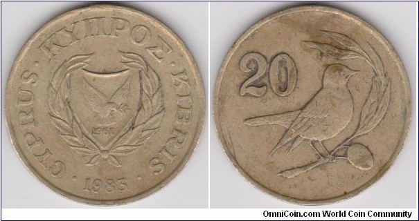 20 Cent Cyprus 1983 