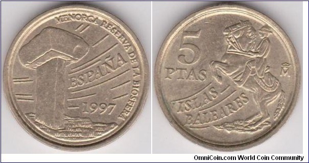 5 Pesetas Spain 1997