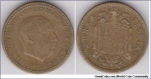 1 Pesetas Spain 1953