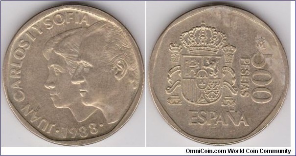 500 Pesetas Spain 1988