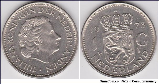 1 Gulden Netherlands 1973