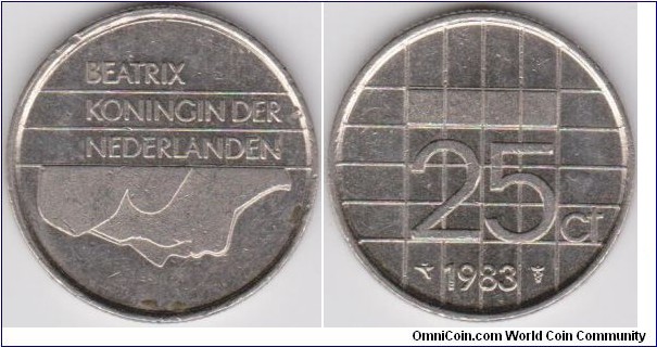 25 Cent Netherlands 1983