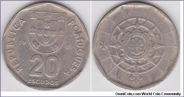 20 Escudos Portugal 1987