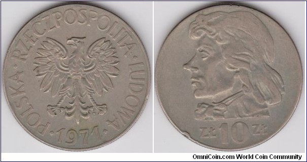 10 Złotych Poland 1971