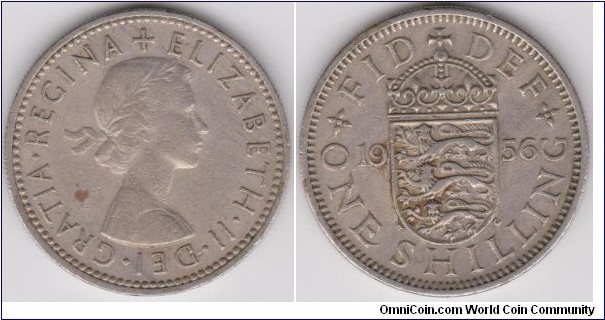 One Shilling 1956