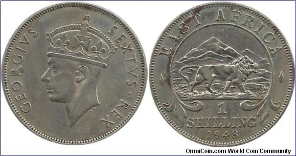 BEAfrica 1 Shilling 1948