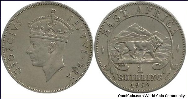 BEAfrica 1 Shilling 1952