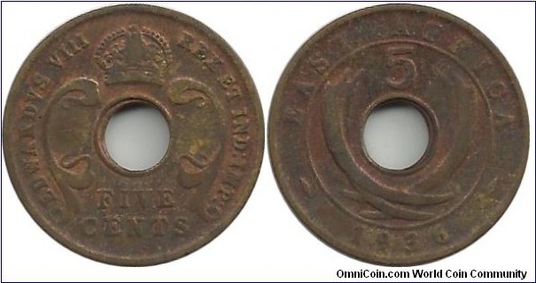 BEAfrica 5 Cents 1936