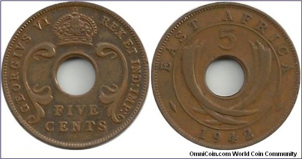 BEAfrica 5 Cents 1942