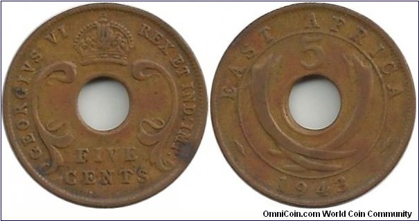 BEAfrica 5 Cents 1943