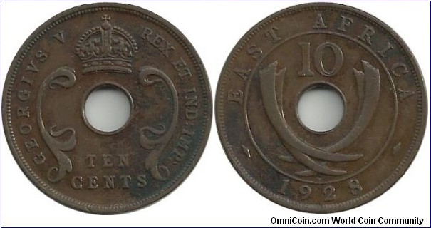 BEAfrica 10 Cents 1928