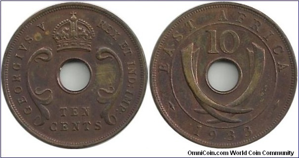 BEAfrica 10 Cents 1933