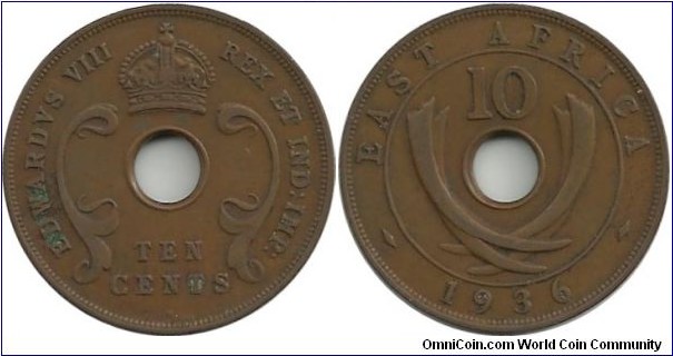 BEAfrica 10 Cents 1936H