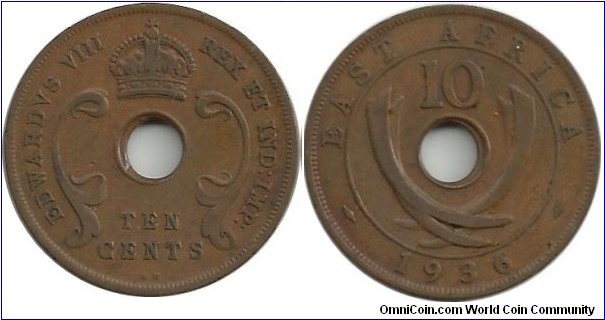 BEAfrica 10 Cents 1936KN