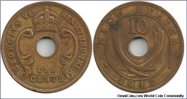 BEAfrica 10 Cents 1942