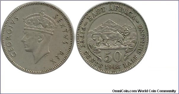 BEAfrica 50 Cents 1948