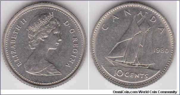 10 Cents Canada 1980