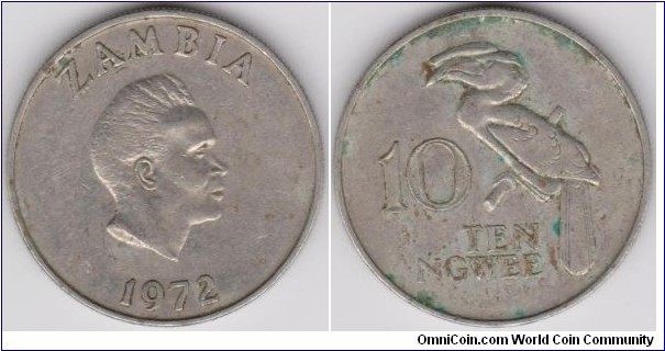 10 Ngwee Zambia 1972