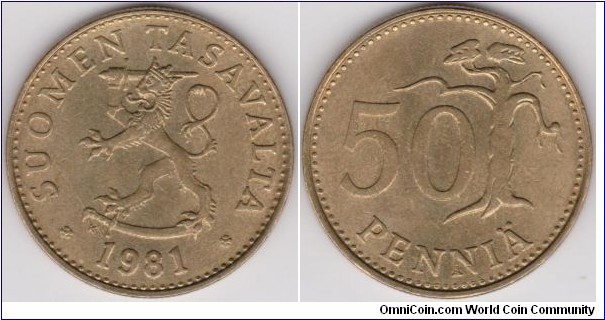 50 Penniä Finland 1981