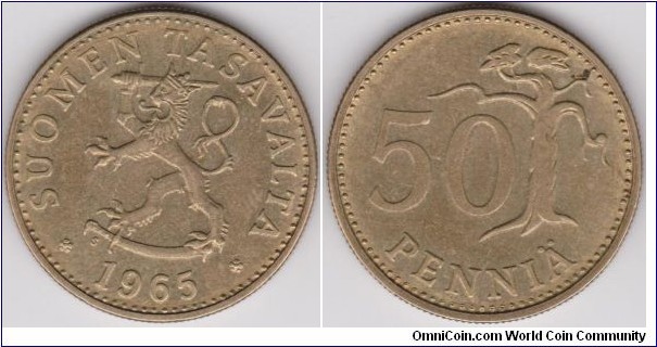 50 Penniä Finland 1965