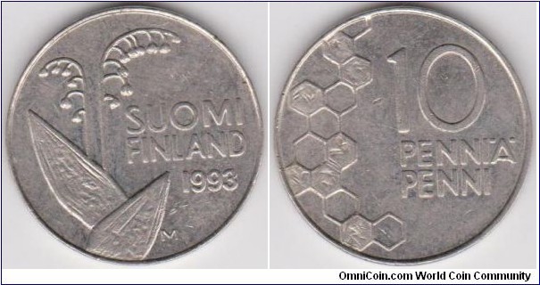 10 Penniä Finland 1993