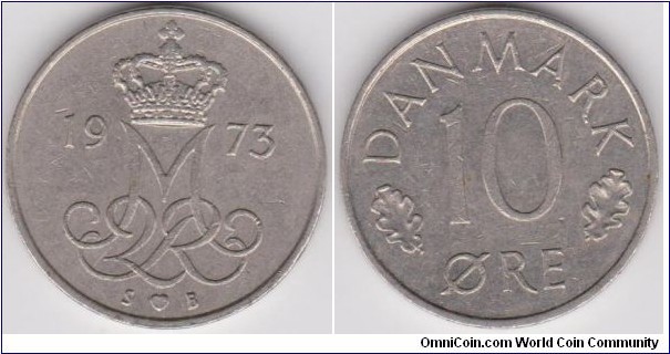 10 Öre Denmark 1973