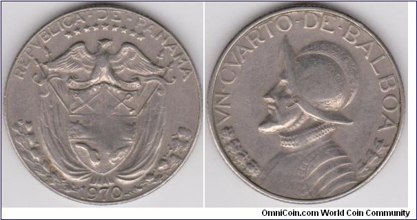 1 Quarter Balboa Panama 1970