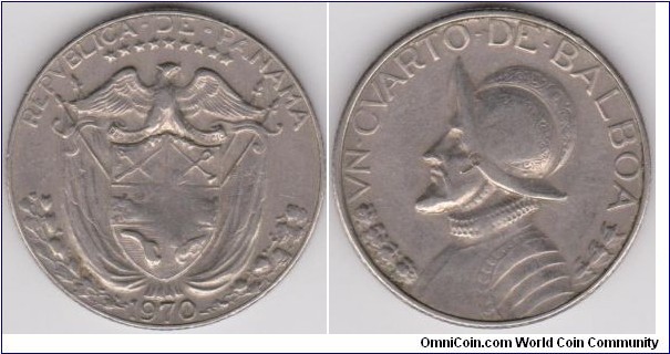 1 Quarter Balboa Panama 1970