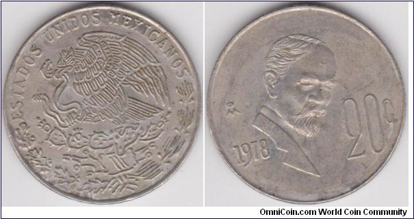 20 Centavos Mexico 1978
