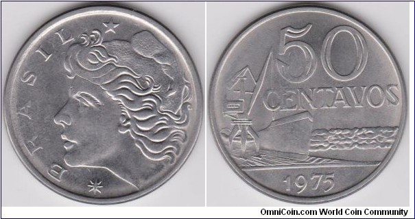 50 Centavos Brazil 1975