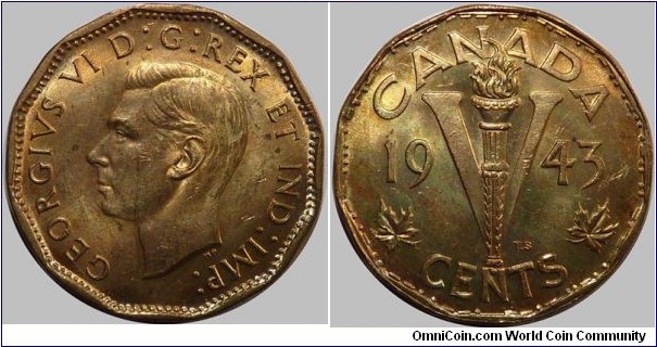 Canada 5 Cent 1943