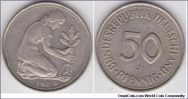 50 Phennig Germany 1989-J