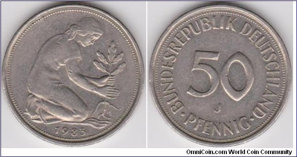 50 Phennig Germany 1983-J