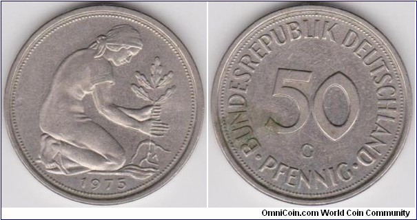 50 Phennig Germany 1975-G 